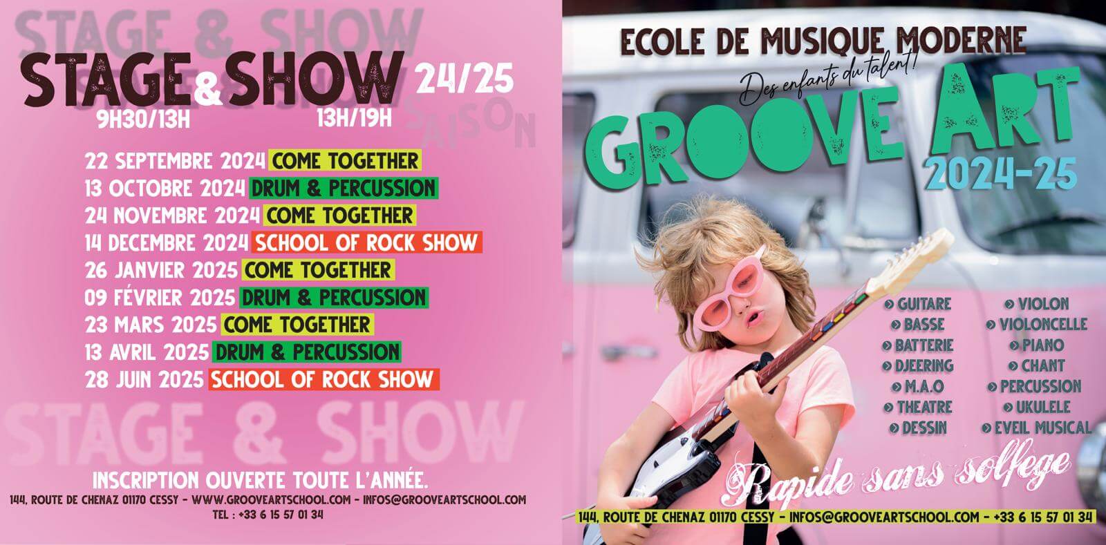 Flyer_Groove Art School_2025_Stage show